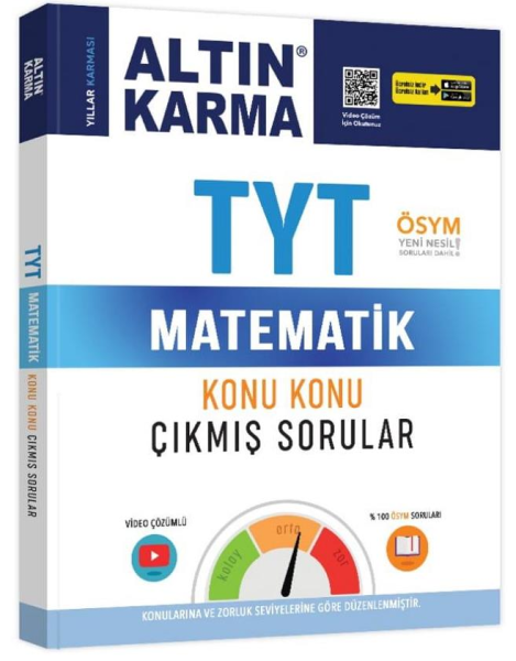 Altın Karma 2020 TYT Matematik Konu Konu Çıkmış Sorular (Kolay-Orta-Zor)