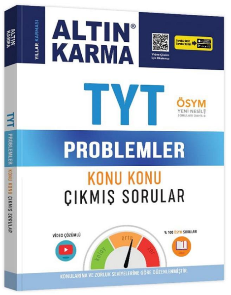 Altın Karma 2020 TYT Problemler Konu Konu Çıkmış Sorular (Kolay-Orta-Zor)