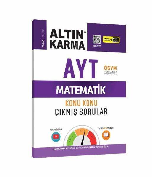 Altın Karma 2024 AYT Matematik Konu Çıkmış Soruları (Kolay-Orta-Zor)