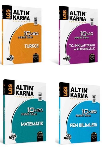 ALTIN KARMA 8. SINIF LGS DENEME SETİ (TÜRKÇE MATEMATİK FEN BİLİMLERİ İNKİLAP TARİHİ)