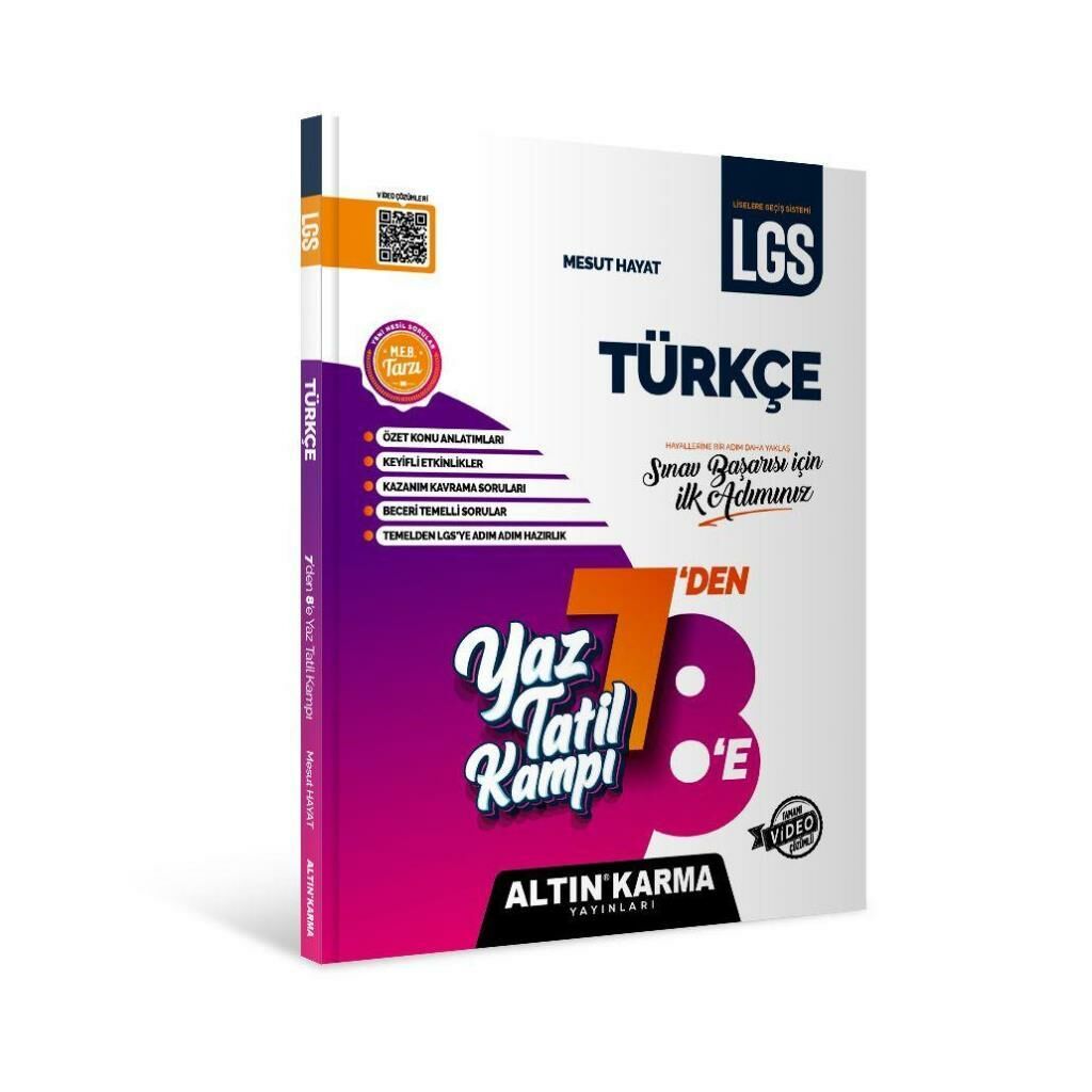 ALTIN KARMA TÜRKÇE YAZ TATİL KAMPI LGS 7-8. SINIF HAZIRLIK