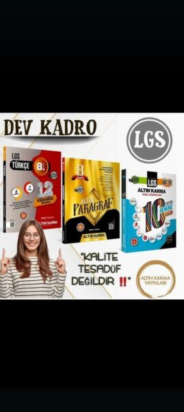 ALTIN KARMA LGS SETİ ( TÜRKÇE 12 Lİ DENEME + LGS 10 LU DENEME + PARAGRAF)