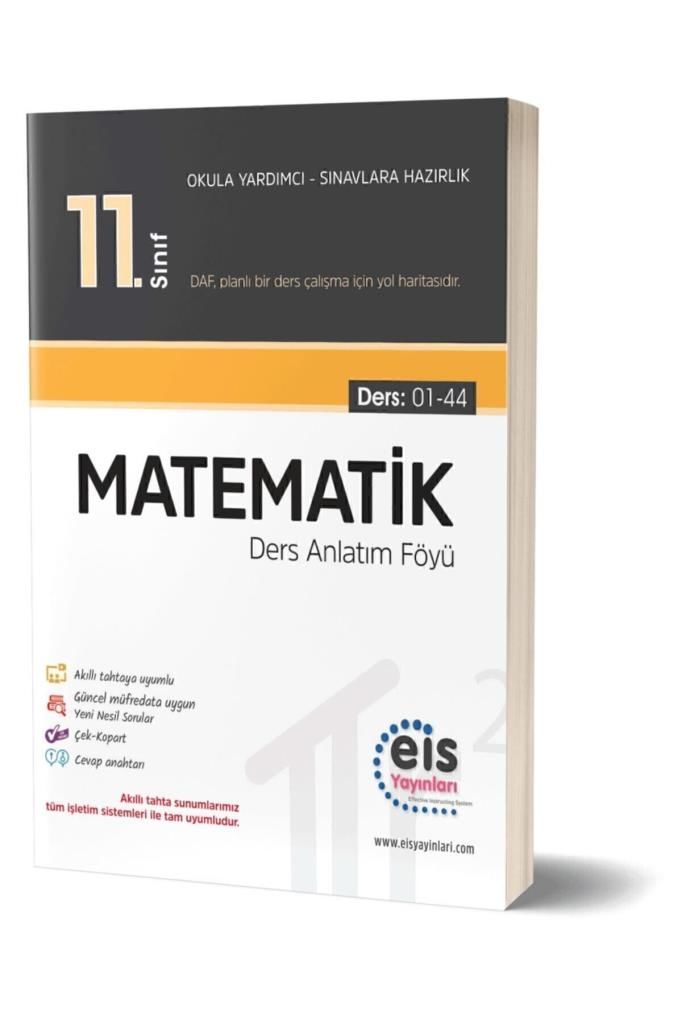 11.sınıf Daf Matematik 2024 Baskı Ders Anlatım Föyü.