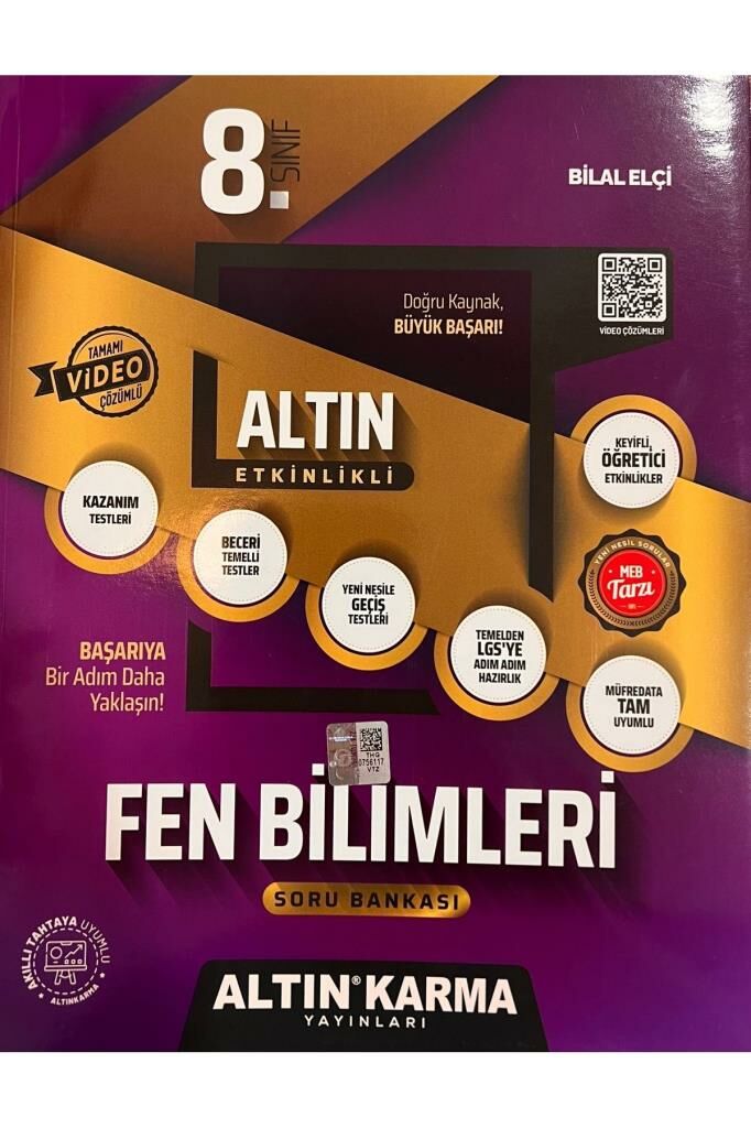 8.Sınıf Fen Bilimleri Altın Etkinlik Kazanım SB