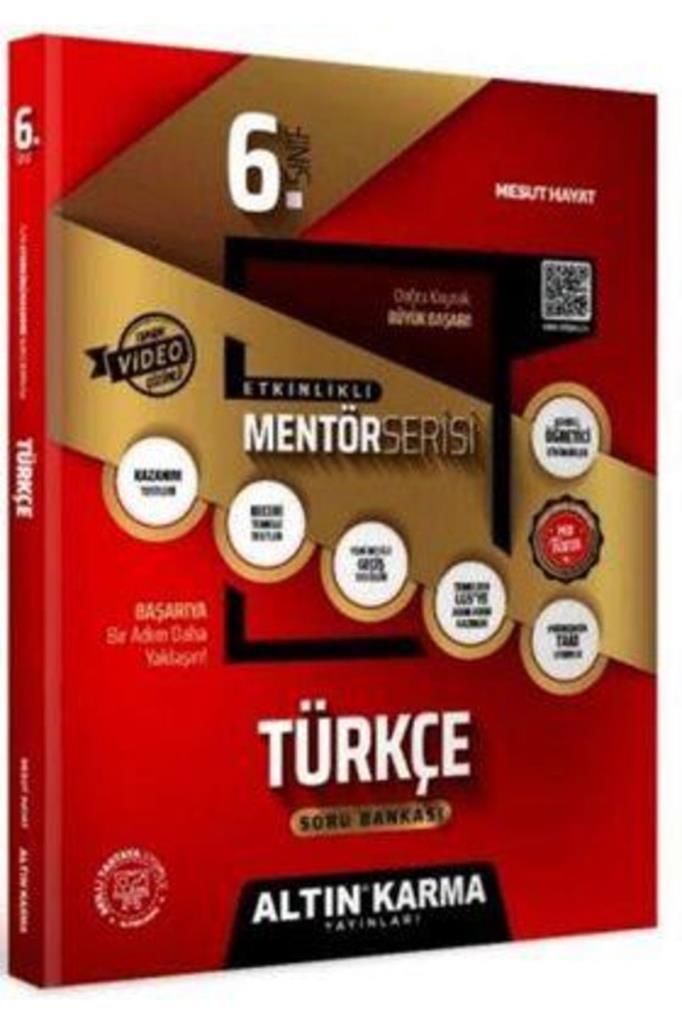 6. Sınıf Türkçe Soru Bankası Etkinlikli Kazanım Altın Karma Yayınları