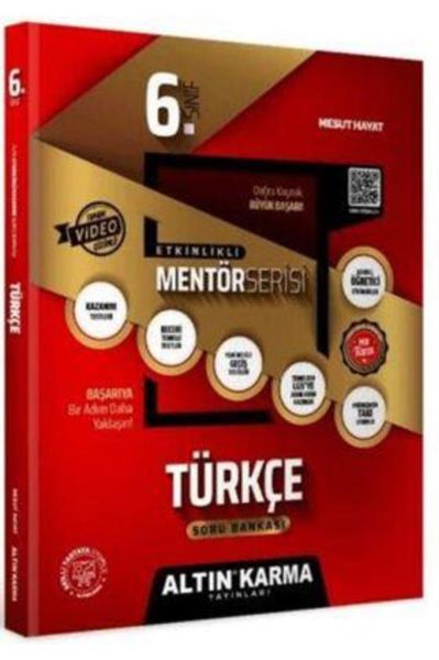 6. Sınıf Türkçe Soru Bankası Etkinlikli Kazanım Altın Karma Yayınları