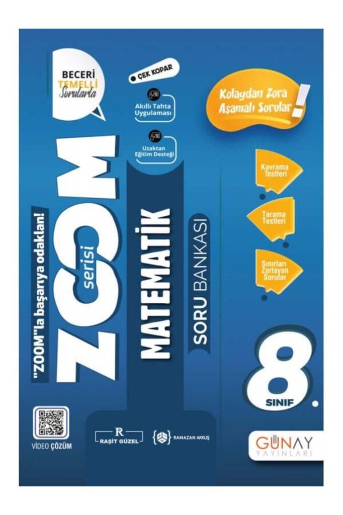 8. Sınıf Zoom Serisi Matematik Soru Bankası 1022