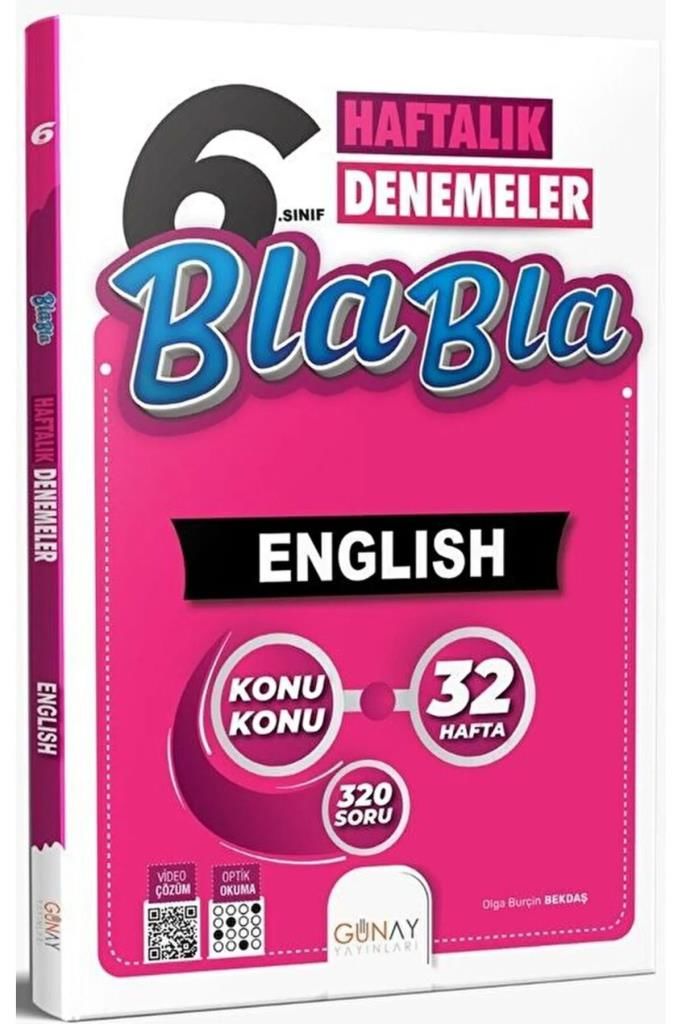Günay 6 Ingilizce Haftalık Denemeler