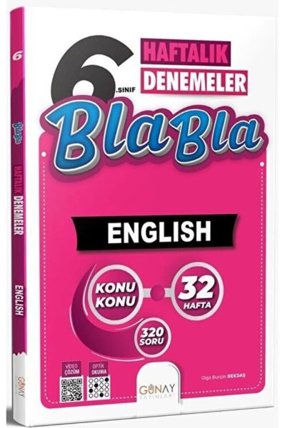 Günay 6 Ingilizce Haftalık Denemeler