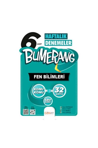 6.sınıf 32 Haftalık Bumerang Fen Bilimleri Soru Bankası