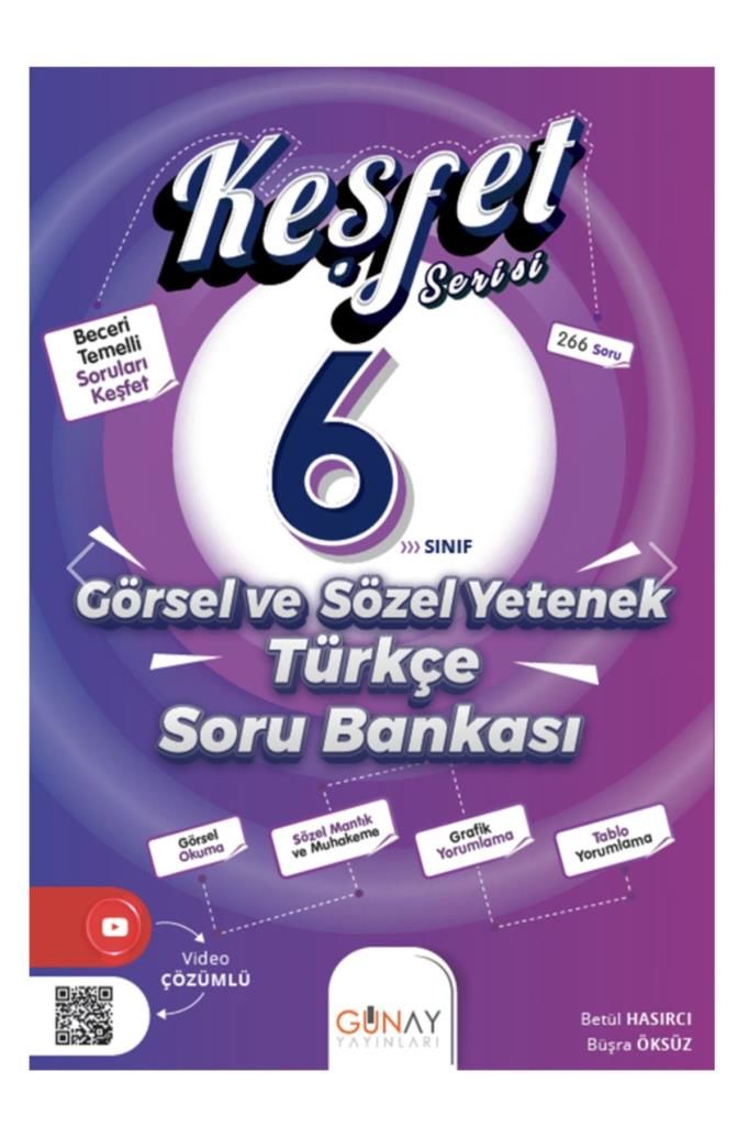 6. Sınıf Keşfet Serisi Görsel ve Sözel Yetenek Soru Bankası