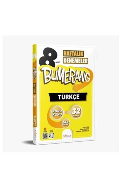 8. Sınıf Türkçe Bumerang Konu Konu Haftalık Denemeler