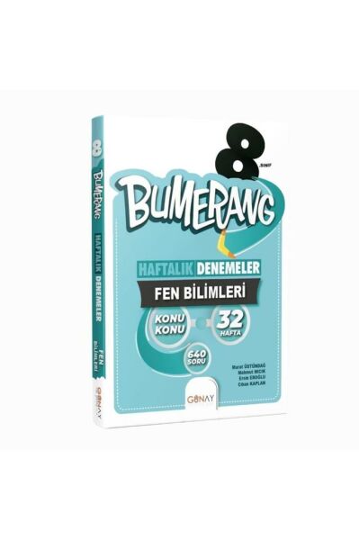 Bumerang 8.sınıf Fen Bilimleri Haftalık Denemeler
