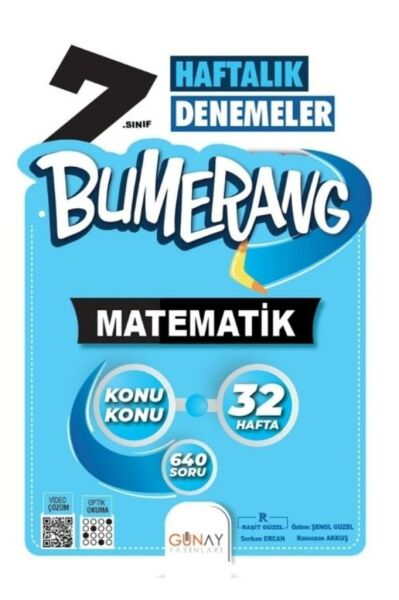 Bumerang 7. Sınıf Matematik Haftalık Denemeler