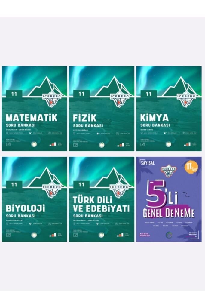 OKYANUS YAYINLARI 11.SINIF SAYISAL SET ( MATEMATİK -FİZİK-KİMYA-BİYOLOJİ-EDEBİYAT-5LİDENEME )