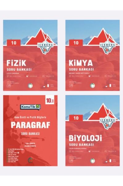 OKYANUS YAYINLARI 10.SINIF SORU BANKASI (FİZİK-KİMYA-BİYOLOJİ-PARAGRAF)