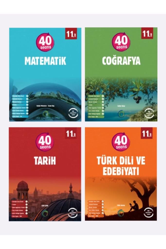 OKYANUS YAYINLARI 11.SINIF 40 SEANS EŞİT AĞIRLIK SET (MATEMATİK-COĞRAFYA-TARİH-EDEBİYAT)