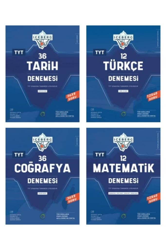 OKYANUS YAYINLARI TYT İCEBERG BRANŞ DENEME ( MATEMATİK - TÜRKÇE - TARİH - COĞRAFYA )