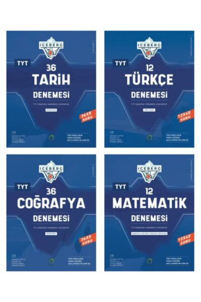 OKYANUS YAYINLARI TYT İCEBERG BRANŞ DENEME ( MATEMATİK - TÜRKÇE - TARİH - COĞRAFYA )
