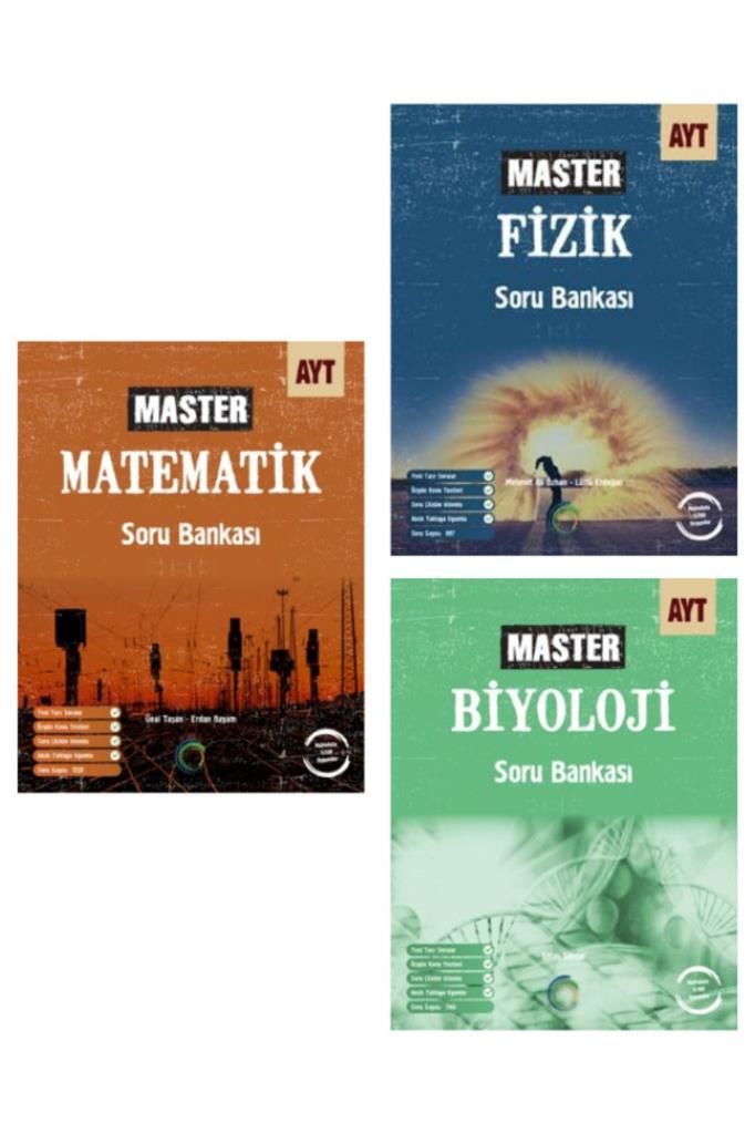 OKYANUS YAYINLARI AYT MASTER ( MATEMATİK SORU - FİZİK SORU - BİYOLOJİ SORU )
