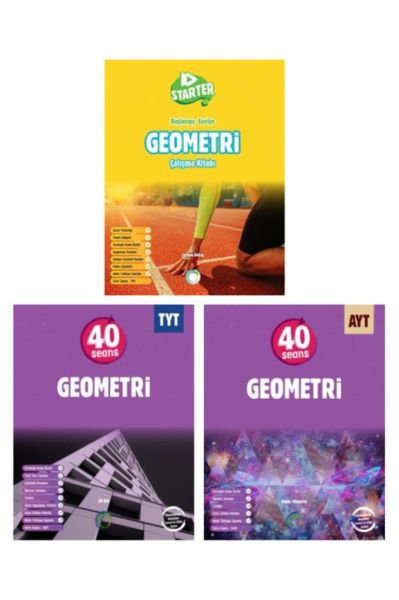 OKYANUS YAYINLARI TYT AYT 40 SEANS GEOMETRİ - STARTER GEOMETRİ