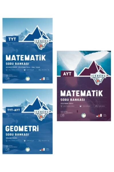 OKYANUS YAYINLARI TYT AYT İCEBERG SET( MATEMATİK-GEOMETRİ ) SORU BANKASI