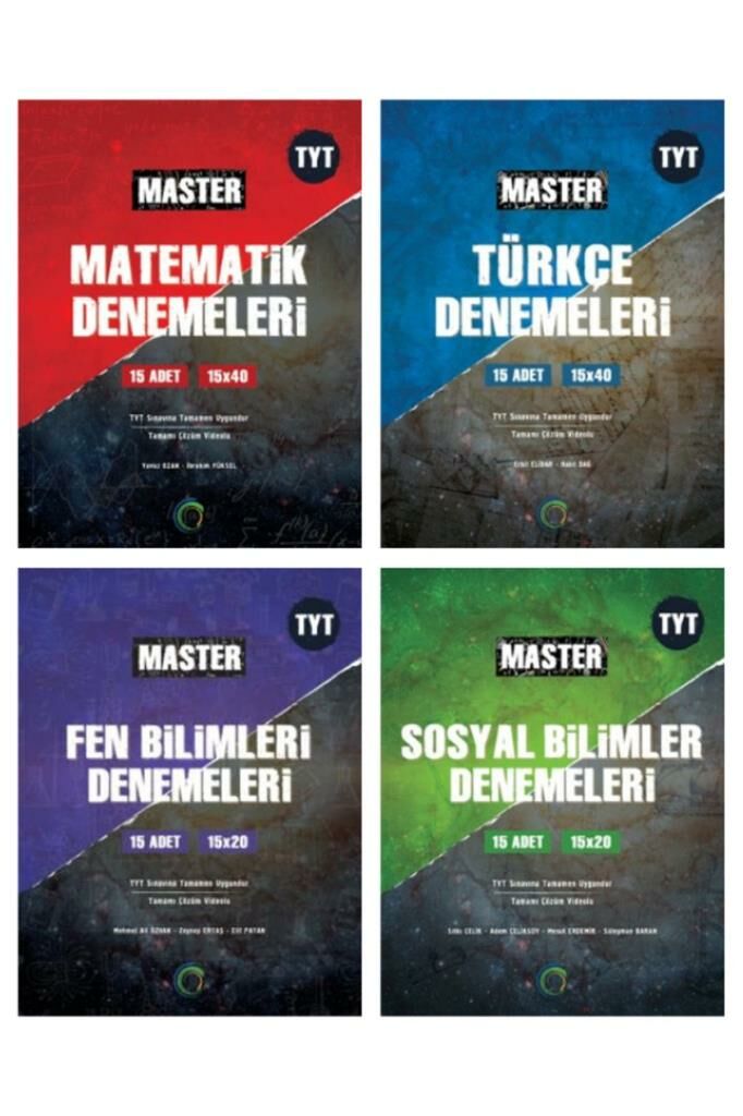 OKYANUS YAYINLARI TYT MASTER DENEME SETİ ( MATEMATİK - TÜRKÇE - FEN - SOSYAL )