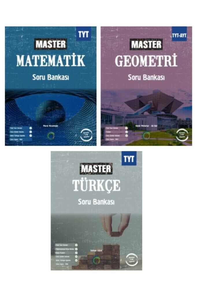 OKYANUS YAYINLARI TYT MASTER ( MATEMATİK SORU - GEOMETRİ SORU - TÜRKÇE SORU )