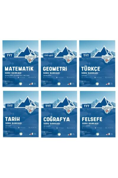 OKYANUS YAYINLARI TYT İCEBERG ( MATEMATİK-GEOMETRİ-TÜRKÇE-TARİH-COĞRAFYA-FELSEFE ) SORU BANKASI