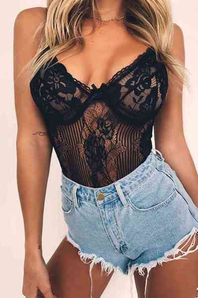 Merry See Sexy Body Fantazi İç giyim Siyah