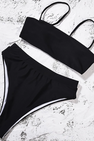 Angelsin Şık Bikini üst Siyah