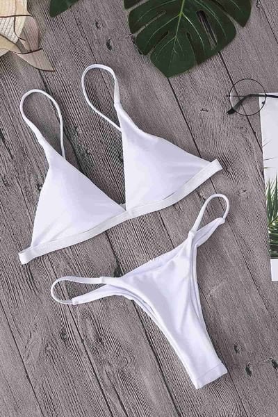 Angelsin Üçgen Bikini Altı Beyaz