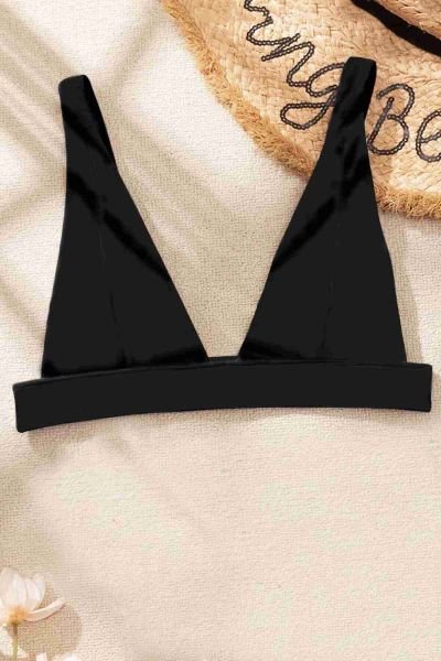 Angelsin Bikini Üstü Siyah
