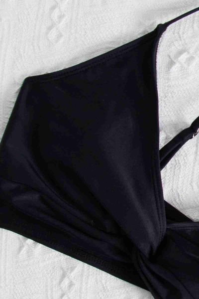 Angelsin Şık Bikini Üstü Siyah