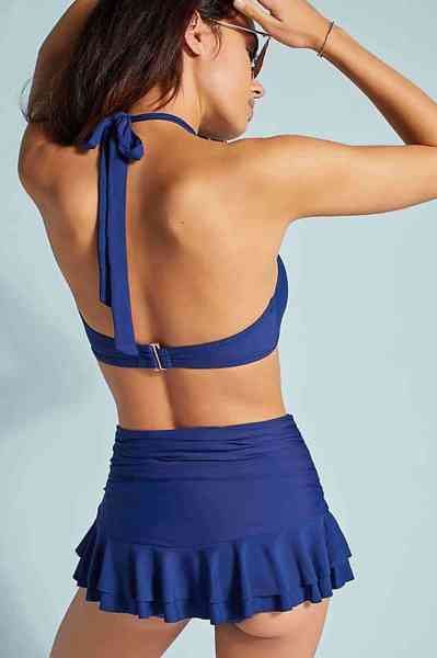 Angelsin Mavi Etekli Bikini Alt
