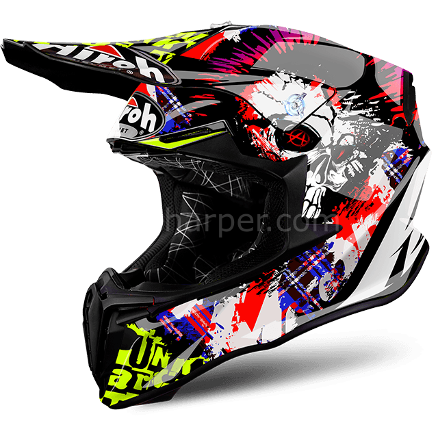 Airoh Twist Crazy Black Gloss