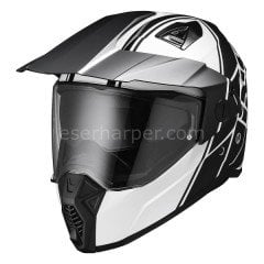 ENDURO HELMET 208 2.0 BLACK MATT-WHITE