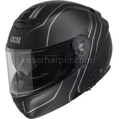 FLIP UP HELMET IXS460 FG 2.0 BLACK MATT-GREY