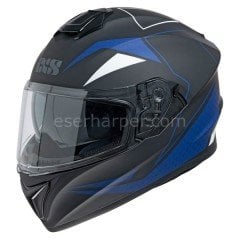 FULL FACE HELMET IXS216 2.0 MATT BLACK-BLUE
