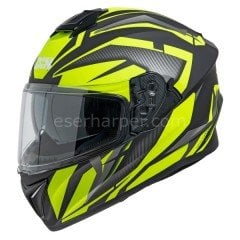 FULL FACE HELMET IXS216 2.1 MATT BLACK-FLUO YELLOW