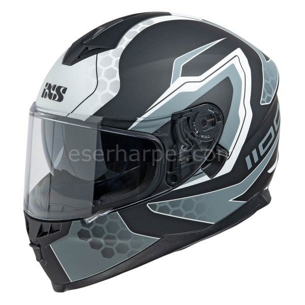 FULL FACE HELMET IXS1100 2.2 BLACK MATT-WHITE