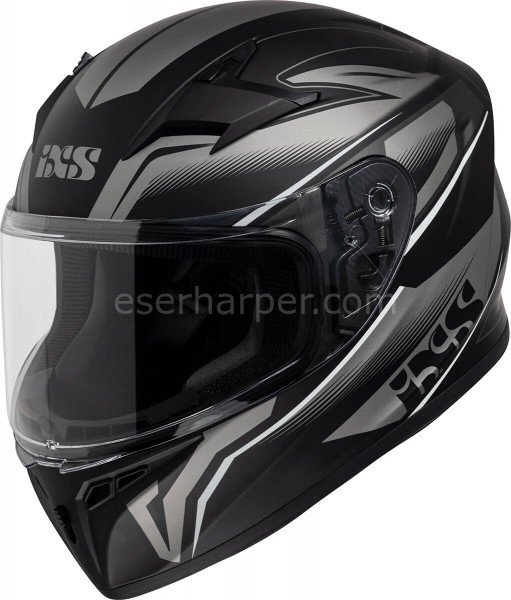FULL-FACE HELMET IXS136 2.0 KIDS BLACK MATT-GREY