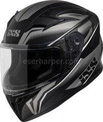 FULL-FACE HELMET IXS136 2.0 KIDS BLACK MATT-GREY