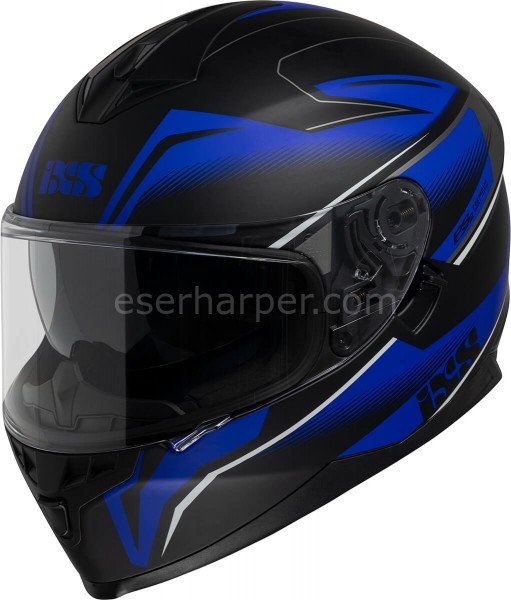 FULL-FACE HELMET IXS1100 2.3 BLACK MATT-BLUE