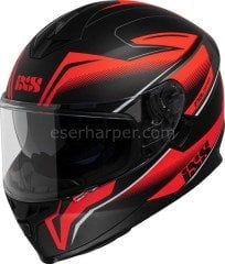 FULL-FACE HELMET IXS1100 2.3 BLACK MATT-RED