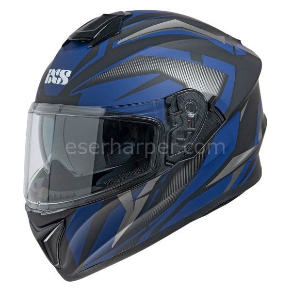 INTEGRAL HELMET IXS216 2.1 BLACK MAT-BLUE