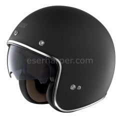 JET HELMET HX 77 BLACK MAT