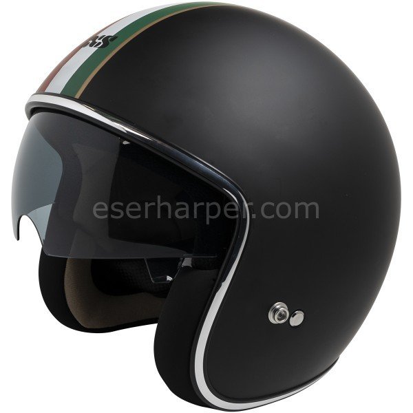 JET HELMET IXS77 2.4 MATT BLACK-RED