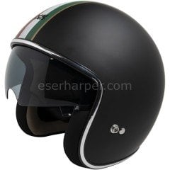 JET HELMET IXS77 2.4 MATT BLACK-RED
