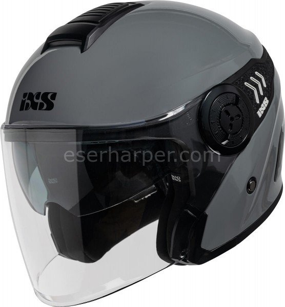 JET HELMET IXS100 1.0 GREY GLOSSY